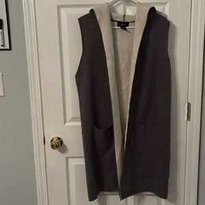 🎁Longline hooded sweater vest